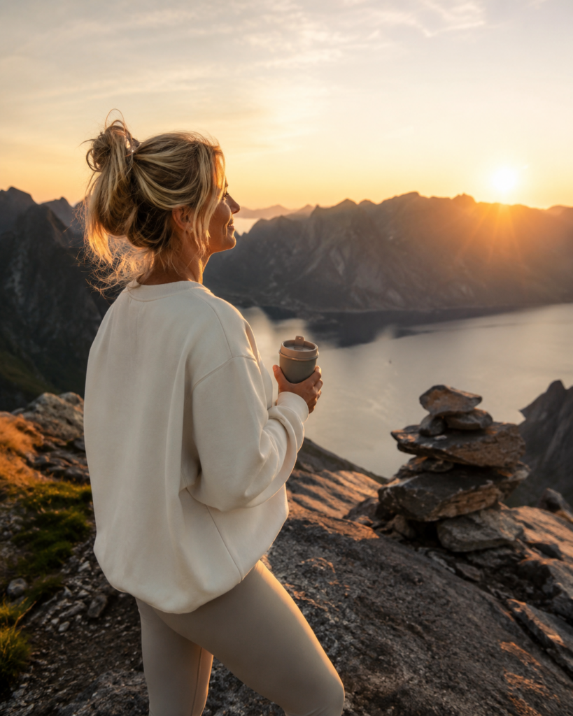 Woman hiking outdoors, representing strength training and recovery after 50